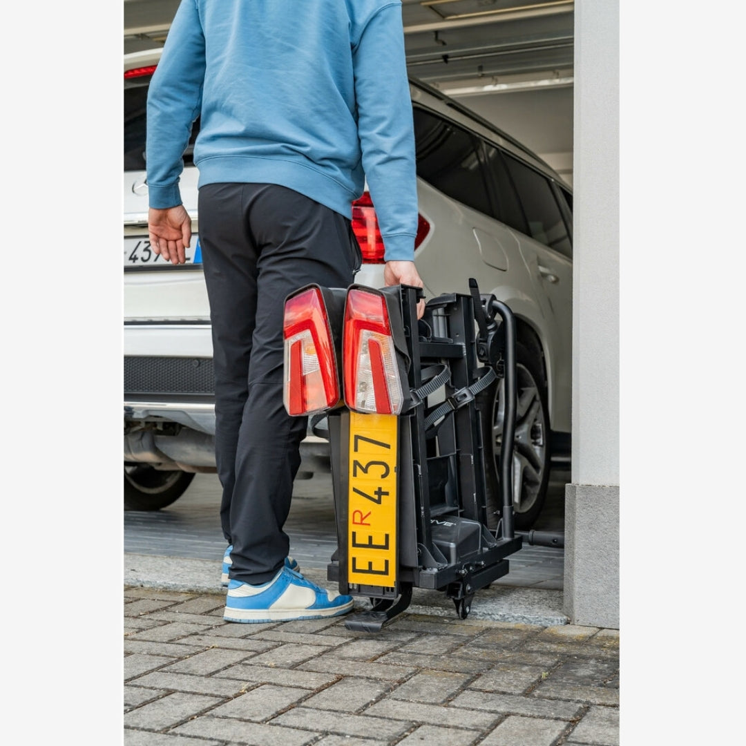 Hitchflow – hopfällbar cykelhållare för dragkrok