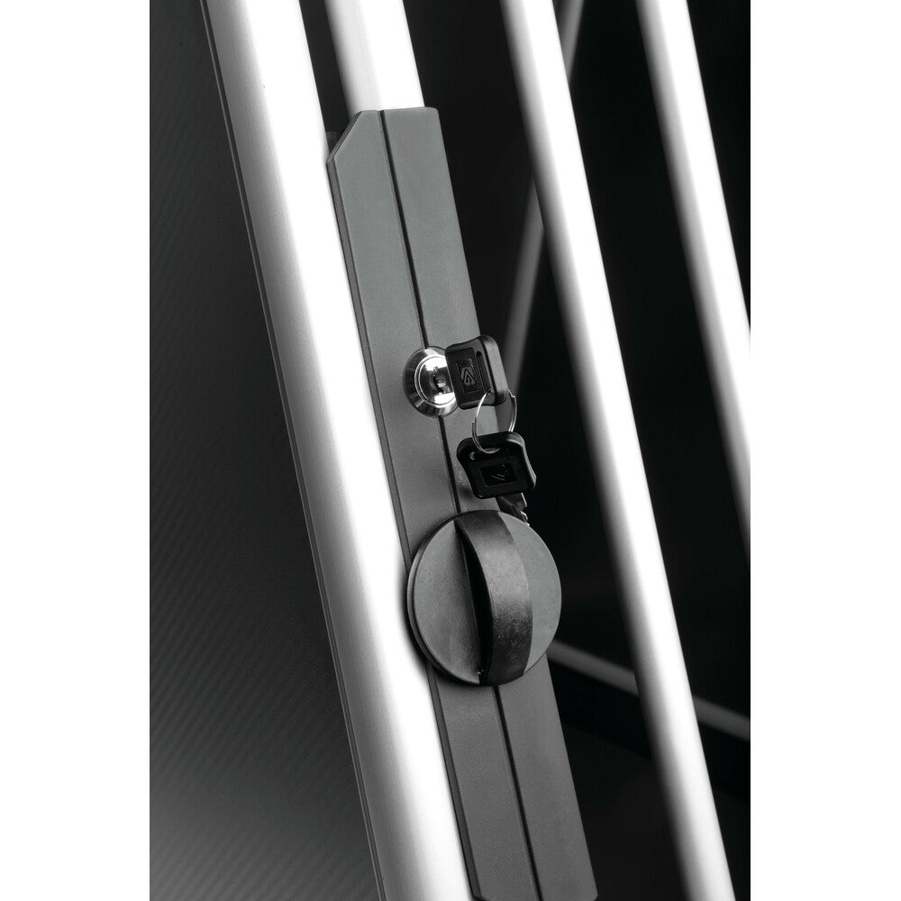 Premium hundbur i aluminium för personbil – Typ 9 – 65 × 92 × H 70 cm