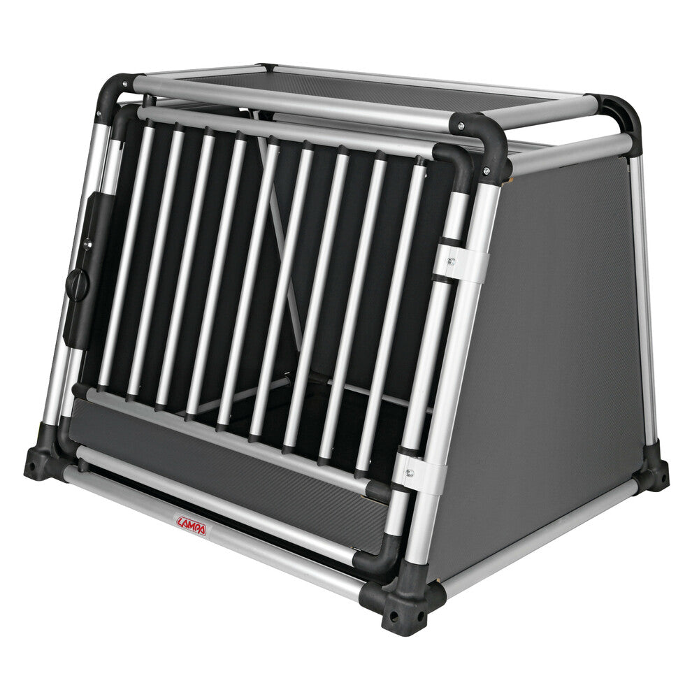 Premium hundbur i aluminium för personbil – Typ 3 – 83 × 73 × H 66 cm
