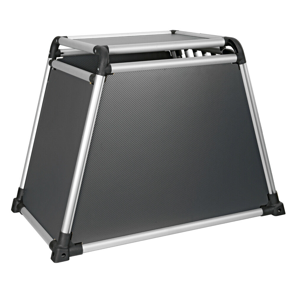 Premium hundbur i aluminium för personbil – Typ 8 – 55 × 90 × H 66 cm