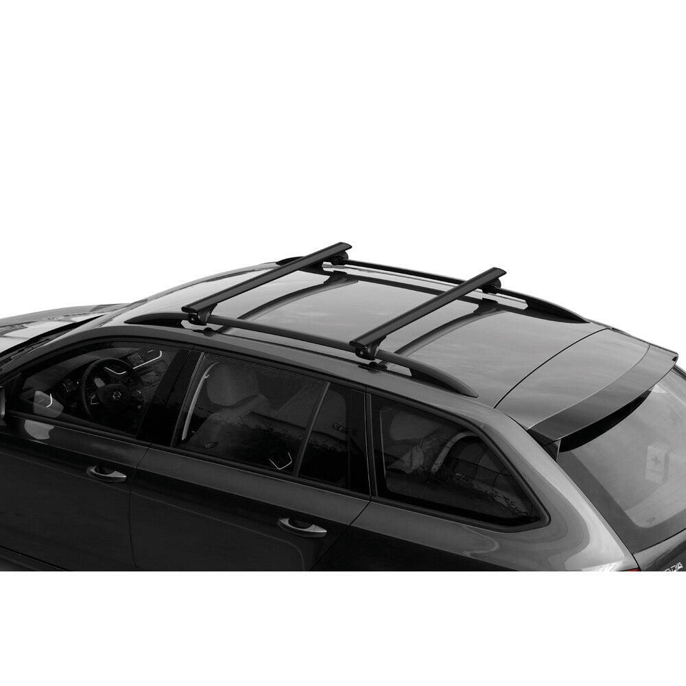 Silenzio Black Rail, complete set aluminium roof bars - S - Evos RA
