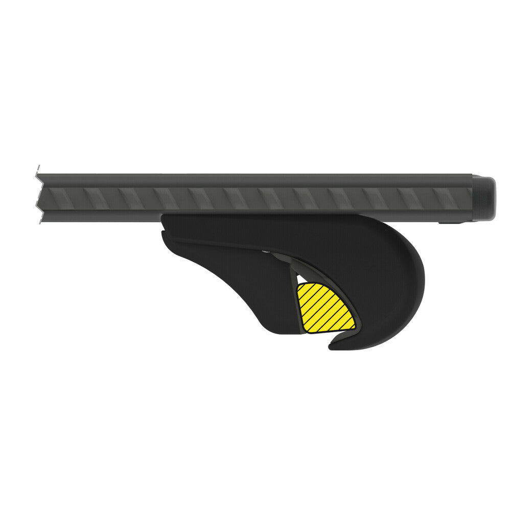 Silenzio Black Rail, complete set aluminium roof bars - S - Evos RA