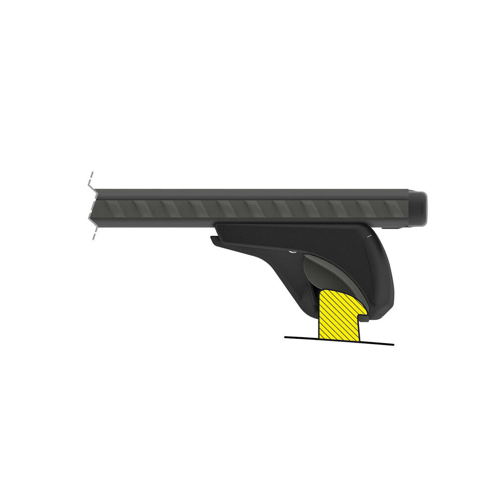 Takräcke Silenzio Black In-Rail – komplett set i aluminium (M) – Evos IA