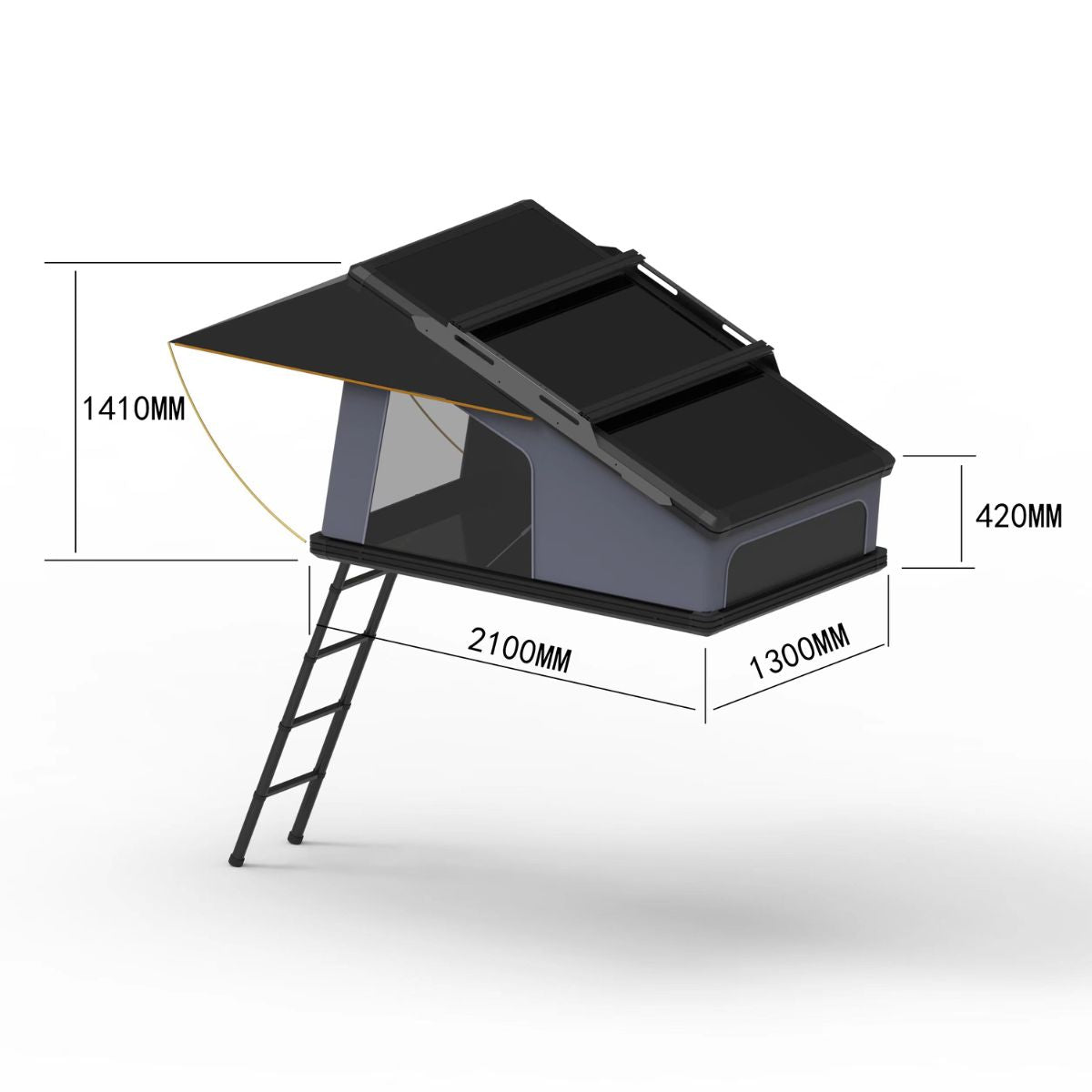 Rooftop tent Nordic Light - Hardshell tent