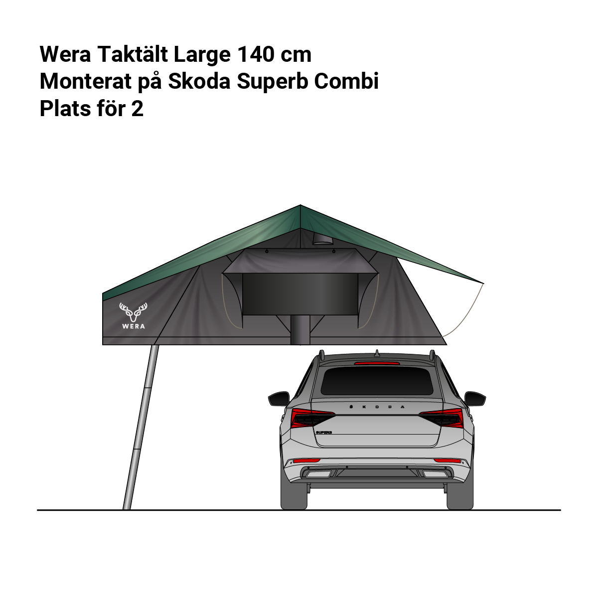 Wera Roof tent Large 140 cm