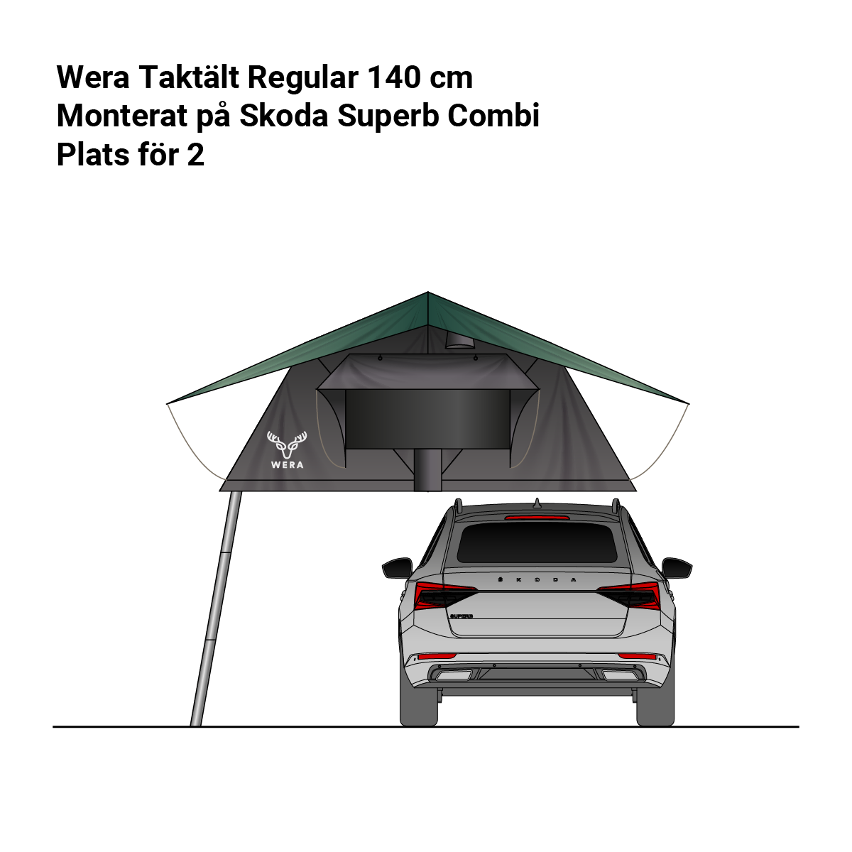 Wera Roof tent Regular 140 cm