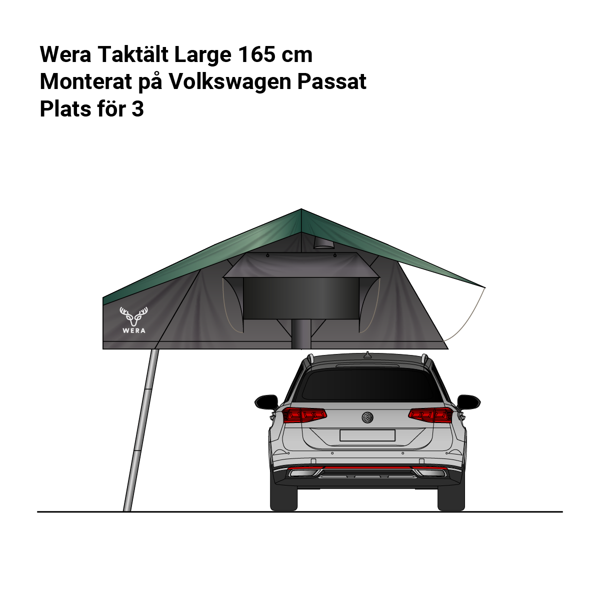 Wera Roof tent Large 165 cm