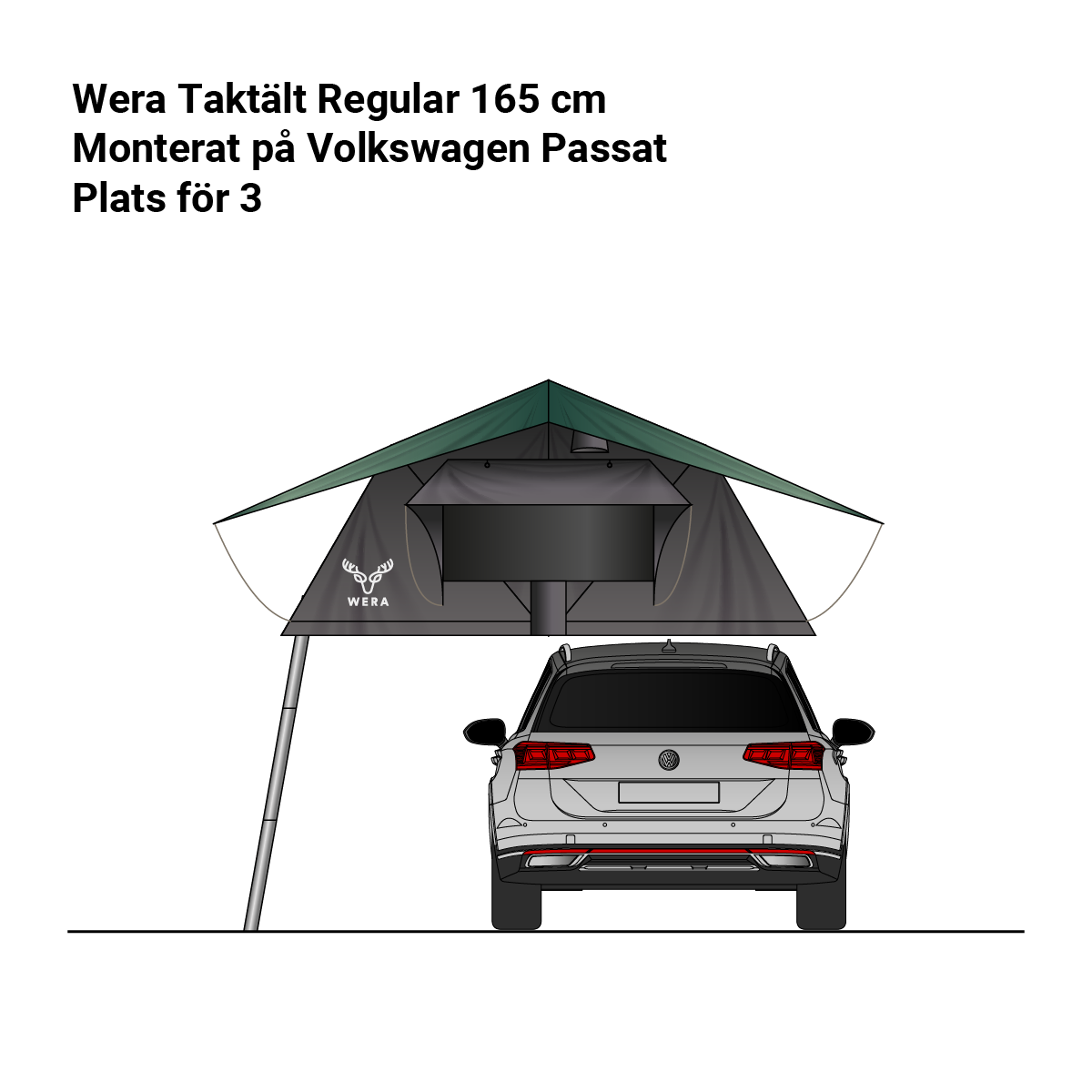 Wera Roof tent Regular 165 cm