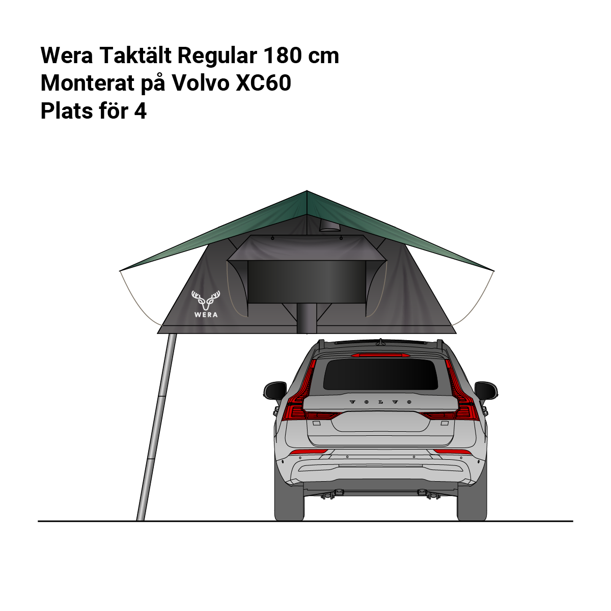 Wera Roof tent Regular 180 cm