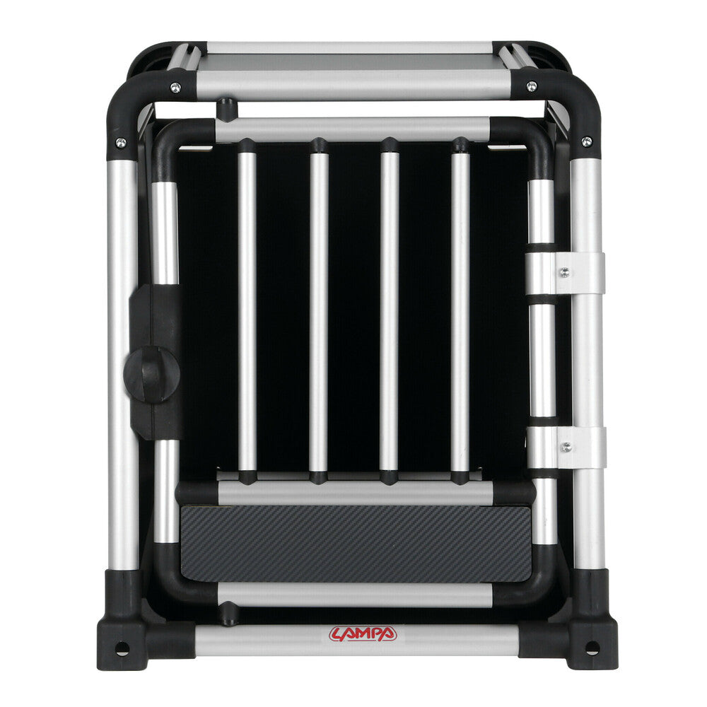 Premium hundbur i aluminium för personbil – Typ 1 – 50 × 60 × H 55 cm