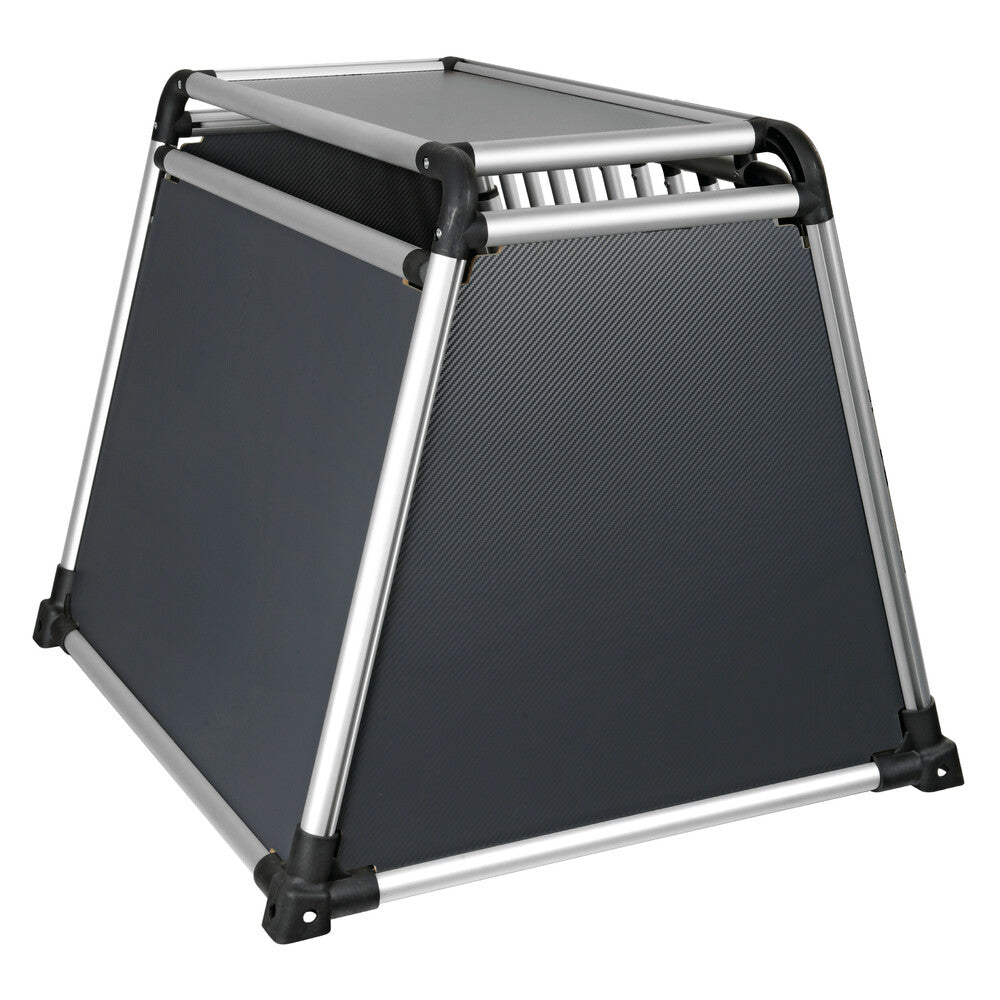 Premium hundbur i aluminium för personbil – Typ 3 – 83 × 73 × H 66 cm