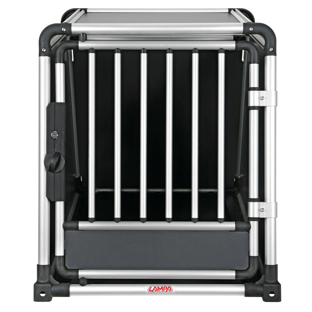 Premium hundbur i aluminium för personbil – Typ 9 – 65 × 92 × H 70 cm