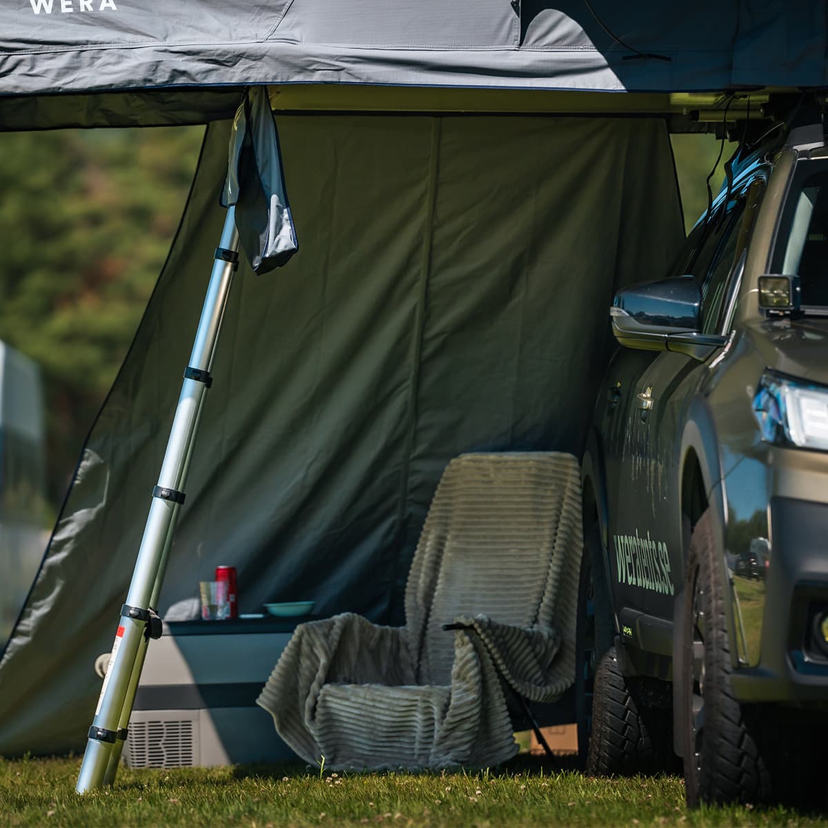 dachzelt wind Wind protection Roof tent: Width 120/240 Height 230